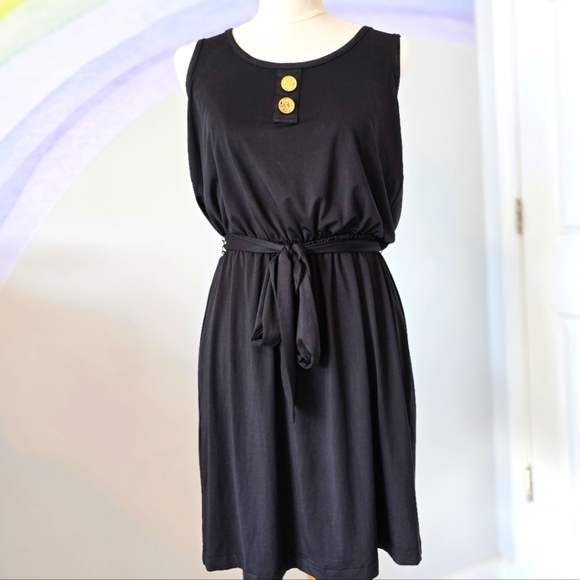 Mud Pie Dresses & Skirts - Mud Pie | Medium | Black Jersey Emory Racerback Tank Dress